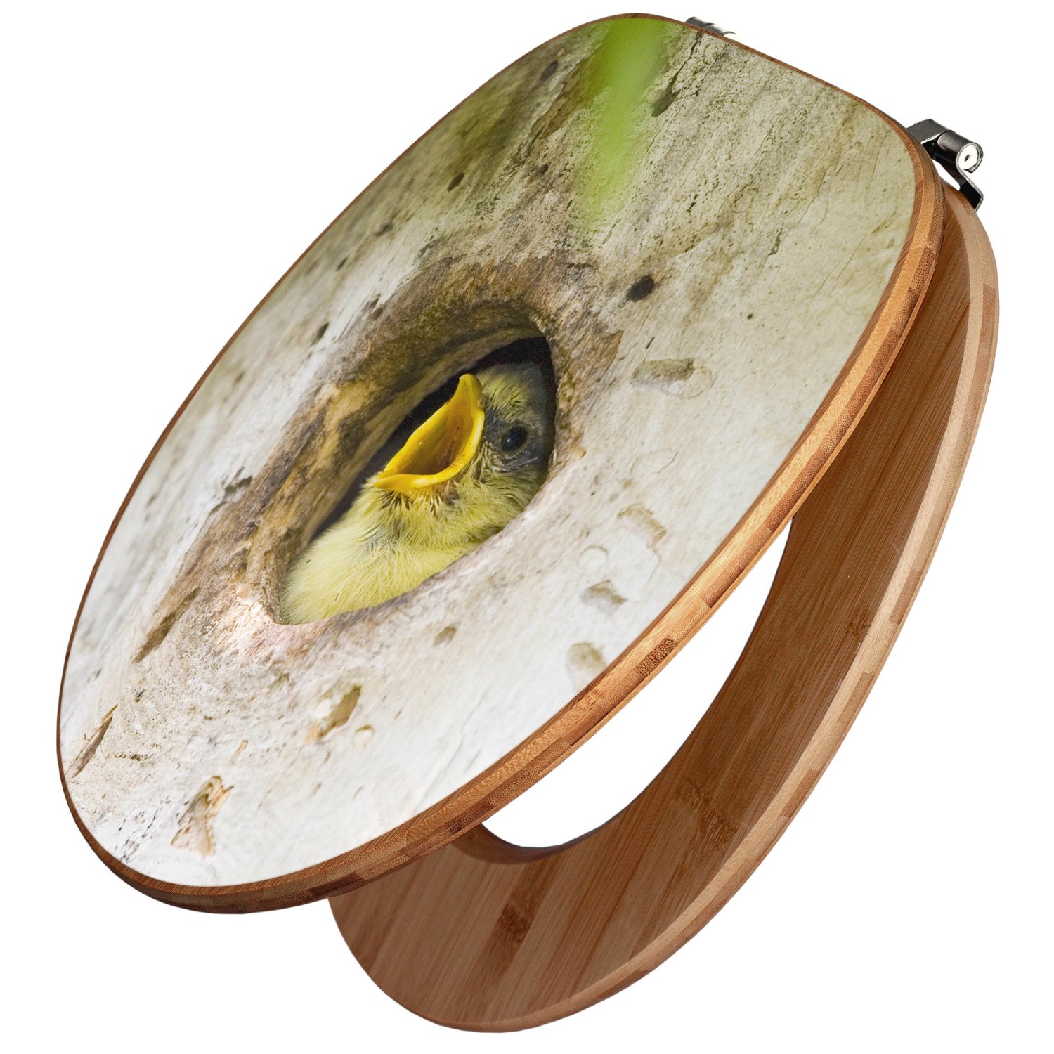 Banjado Design WC Sitz Bambus Toilettendeckel Toilettensitz Bambus Holz Klo günstig online kaufen