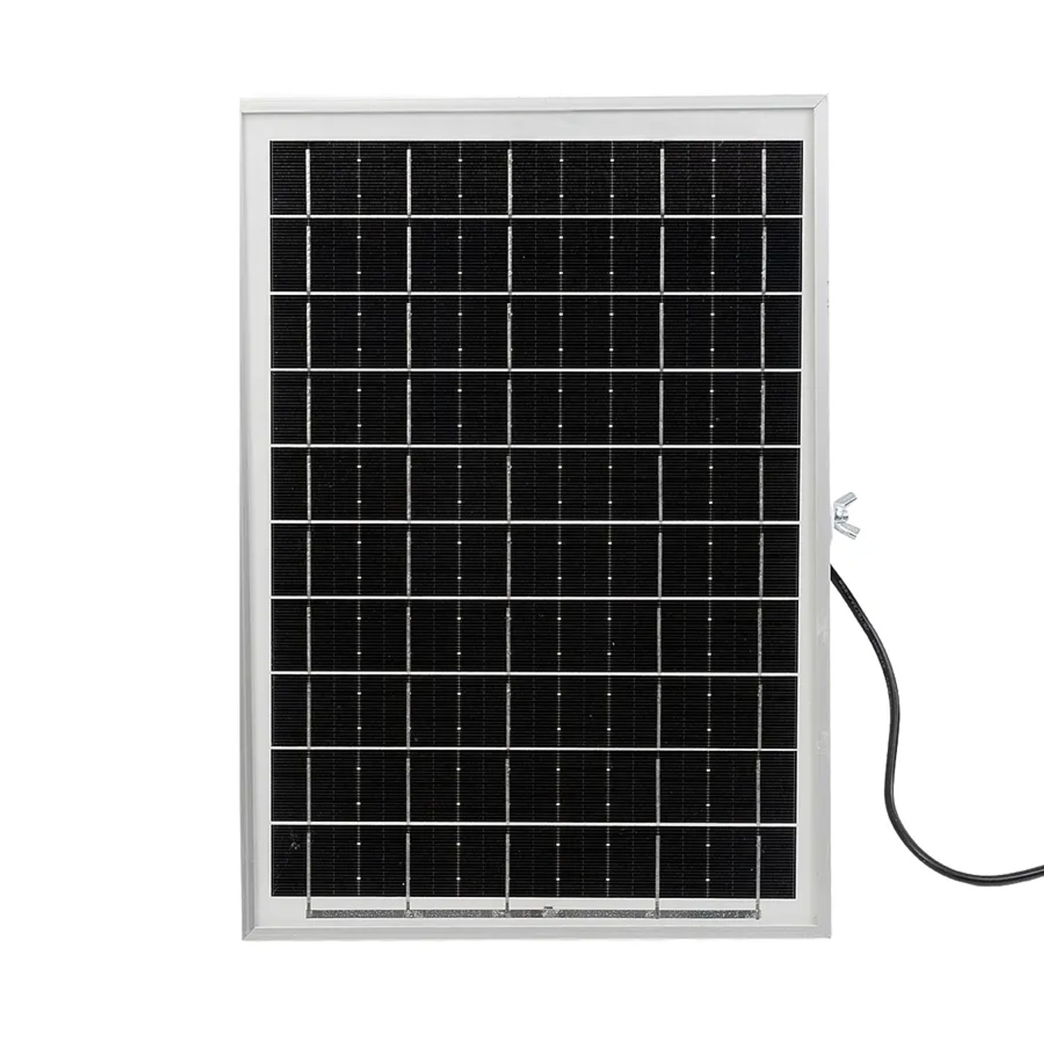 Monokristallines Solarpanel für LUXULA LED Strahler, zur unabhängigen Stromversorgung von Gartenleuchten.