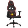 vidaXL Gaming-Stuhl mit Massagefunktion Schwarz und Weinrot Kunstleder 345430_6