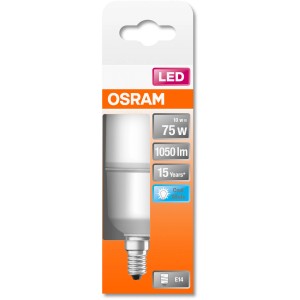 Osram E14 LED-Lampe, 9W, neutralweiß, 1050 Lumen, EEK: E. Kompaktes Leuchtmittel für den Innenbereich.