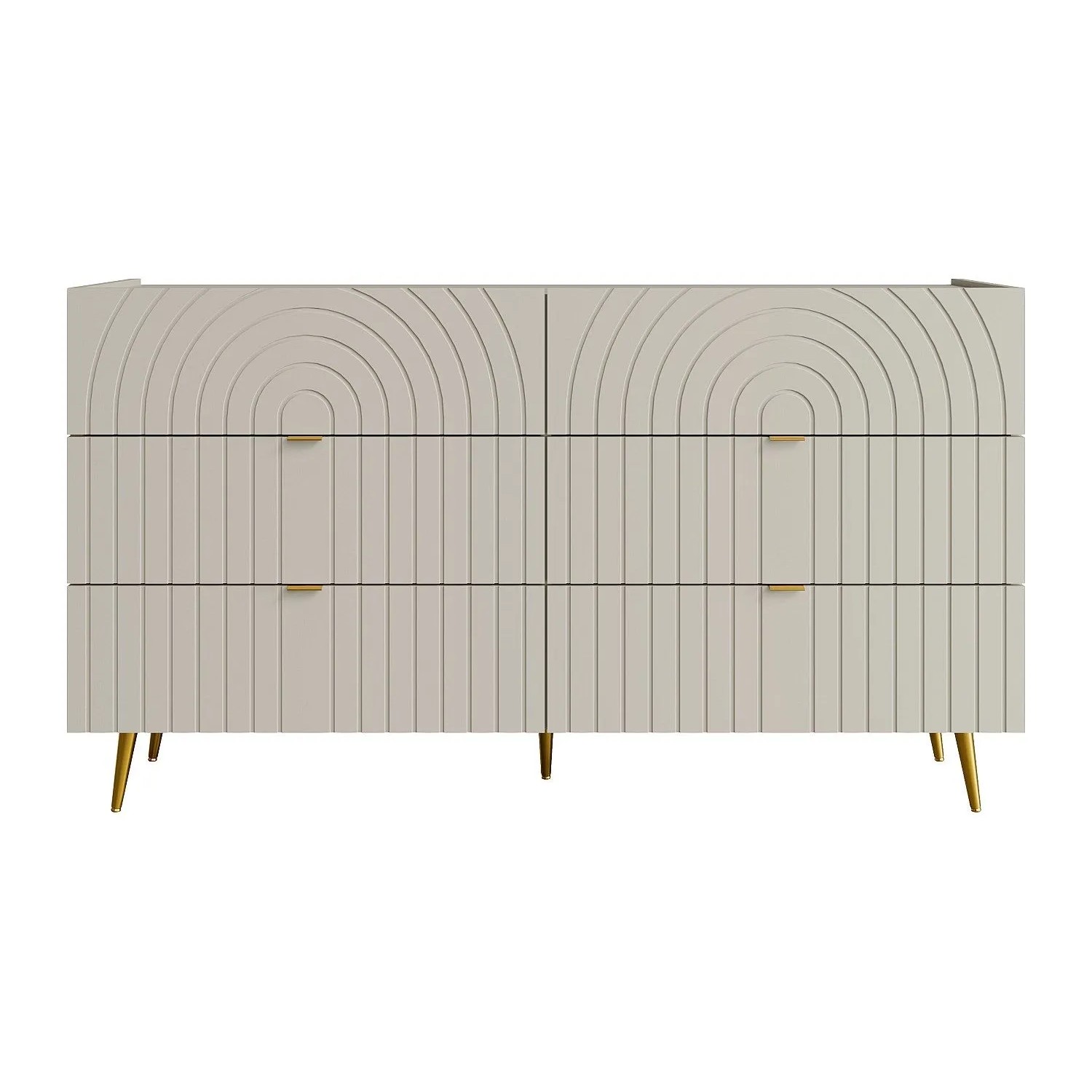 Vente-unique Kommode Norsim Beige 140 cm