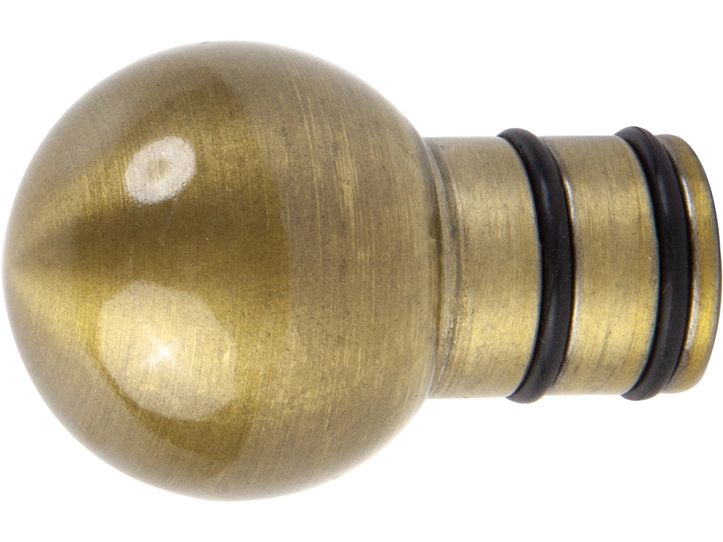 Gardinenstange Teleskopierbar – Dunkelbronze, 91-183 Cm, Mit Kugel-Endstück Für Vorhänge