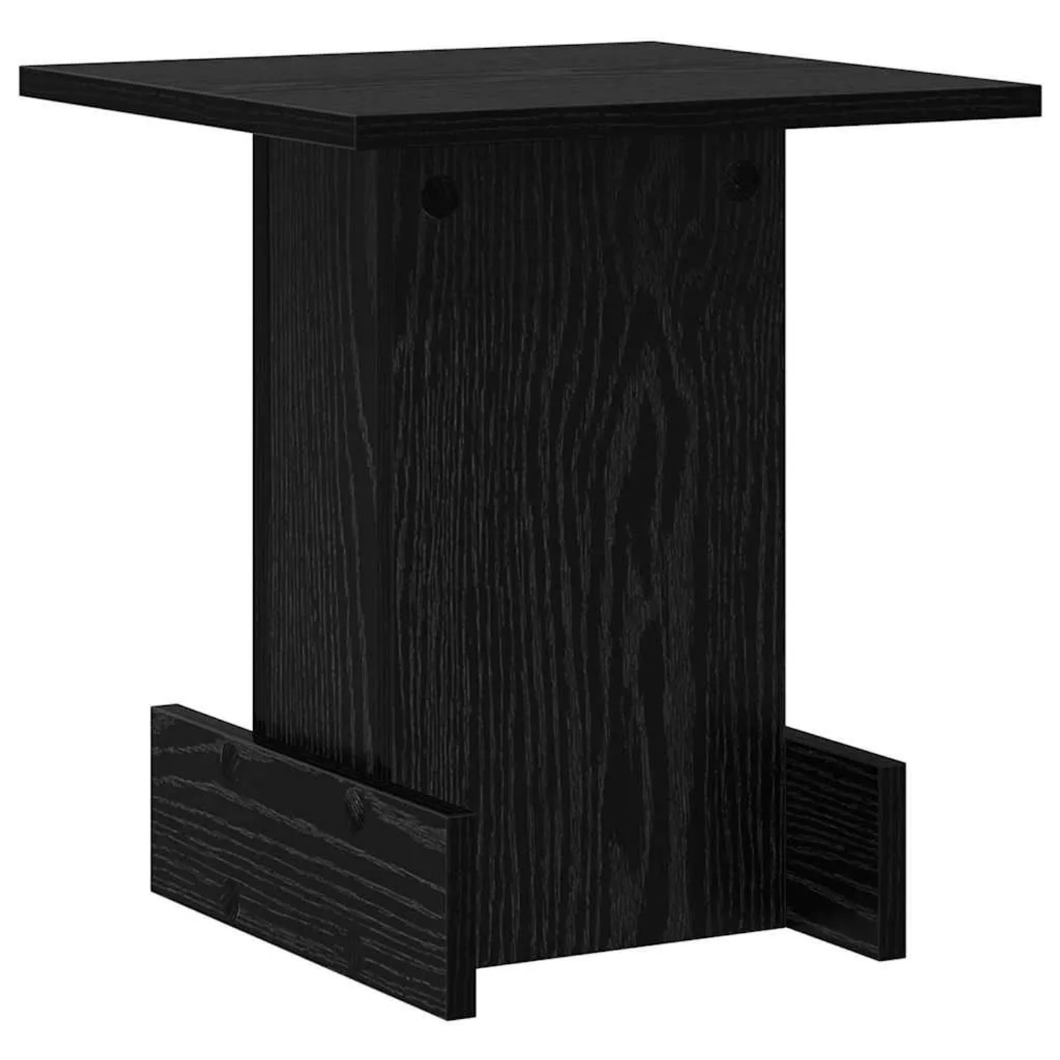 vidaXL Beistelltisch Schwarz Eichen-Optik 35,5 x 35 x 40 cm 891209
