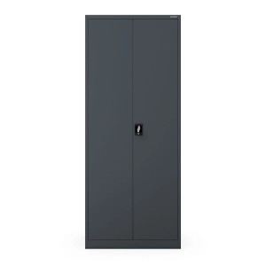 Jan Nowak Metallschrank JAN H2200 in Anthrazit für Büro & Werkstatt, mit abschließbaren Türen.