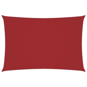 vidaXL Sonnensegel Oxford-Gewebe Rechteckig 3x6 m Rot 135653