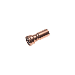 Kirchhoff Reduziernippel, blankes Kupfer, 15 mm x 12 mm, für Steckfittings.