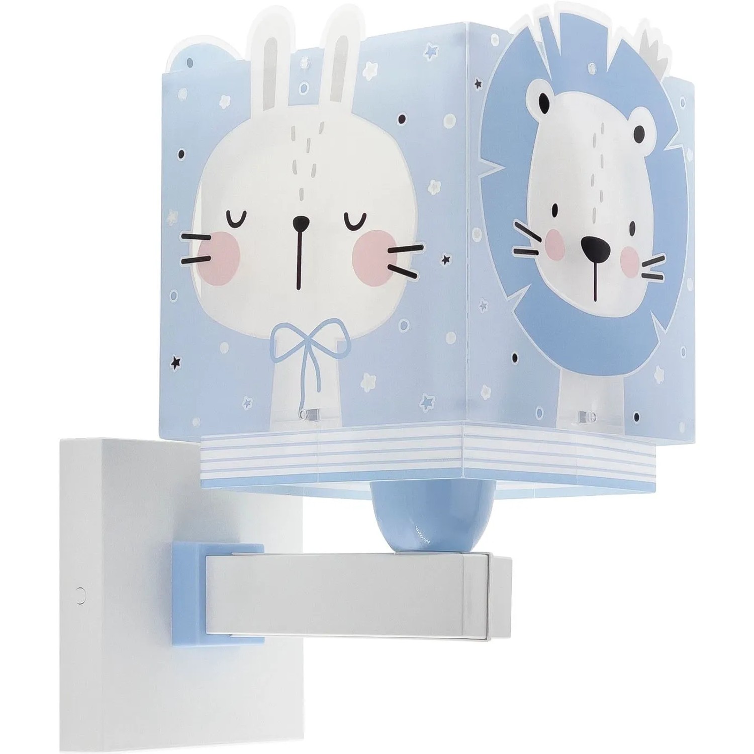 Dalber  KinderWandleuchte Waldtiere Blau