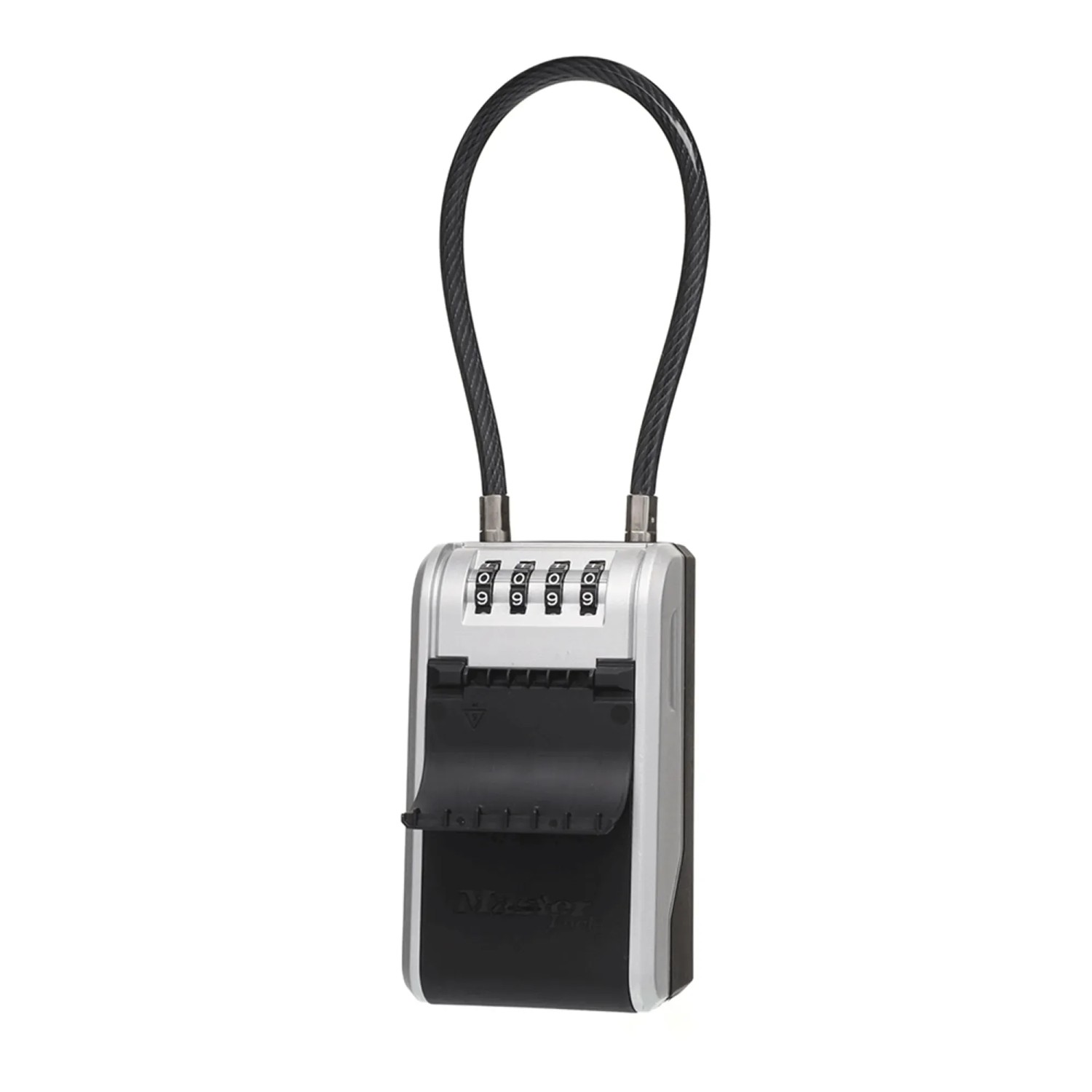 Master Lock Schlüsseltresor 5482EURD mit Kabelhalterung Schwarz-Silbergrau