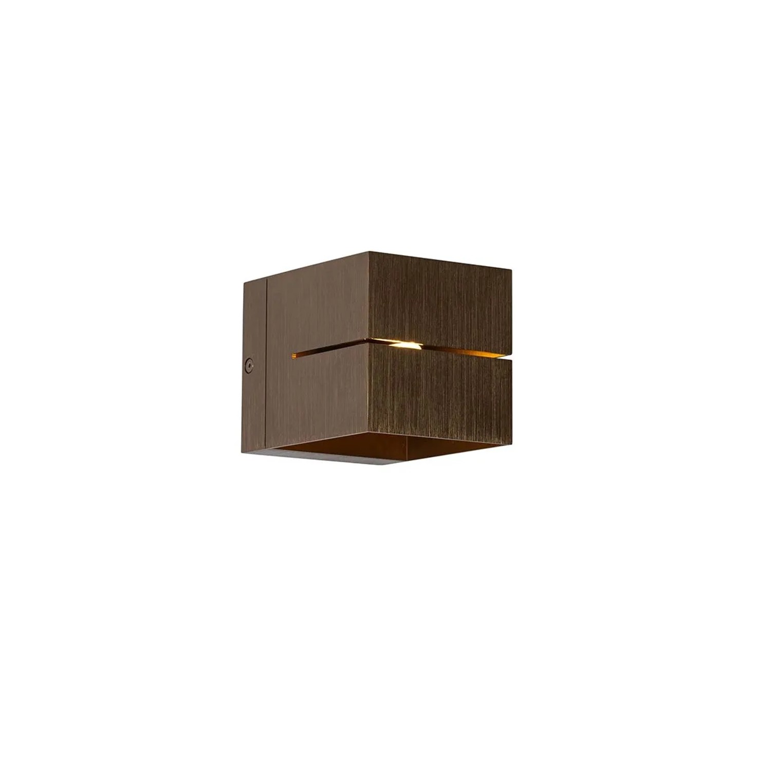 QAZQA Moderne Wandleuchte aus Dunkler Bronze   Transfer Groove