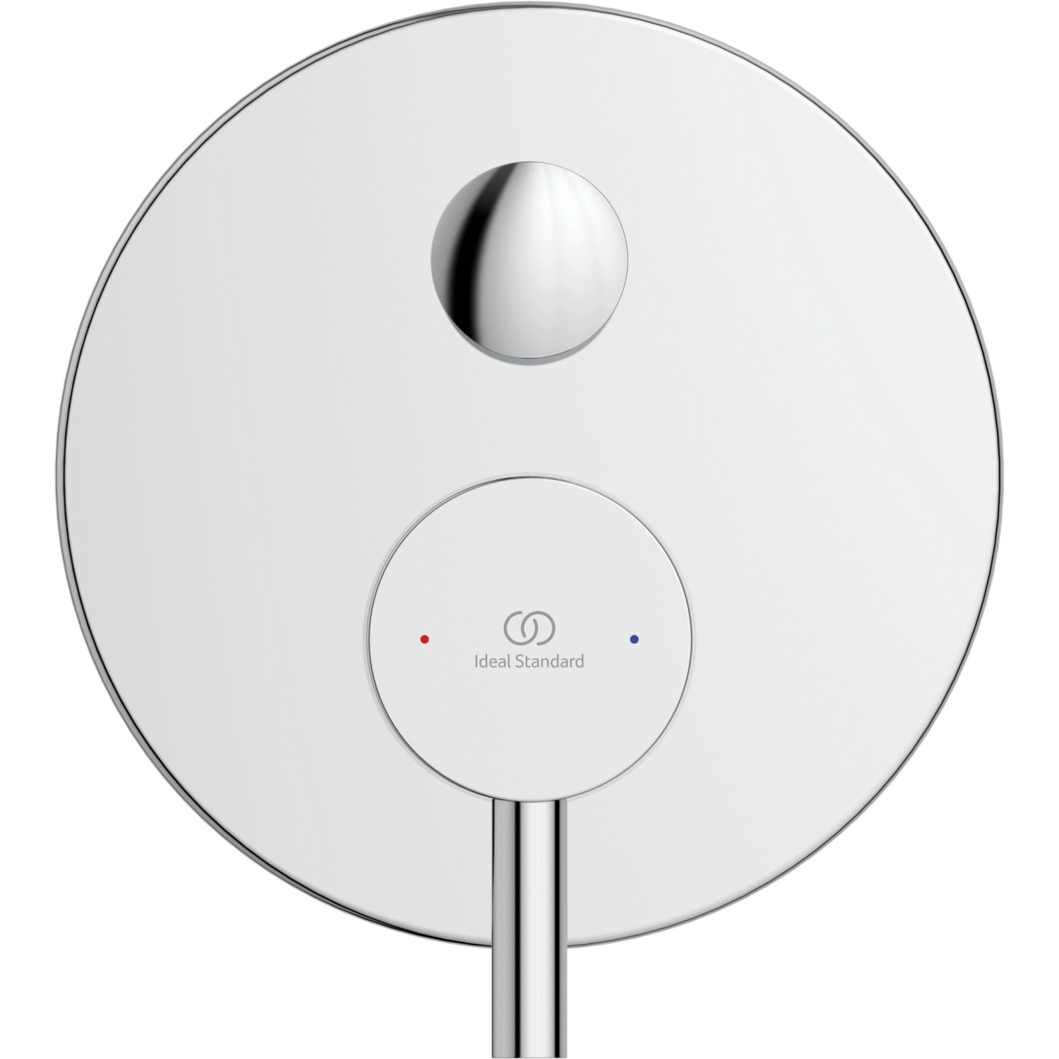 Ideal Standard Ceraline Unterputz Wannenarmatur in Chrom, runde Form.