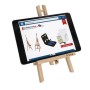 Artina Manchester Tischstaffelei 2er Set aus Holz, 28cm hoch, mit Tablet.