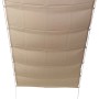 Peddy Shield Pergola Bausatz mit elfenbeinfarbenem Sonnensegel, 270x140 cm.