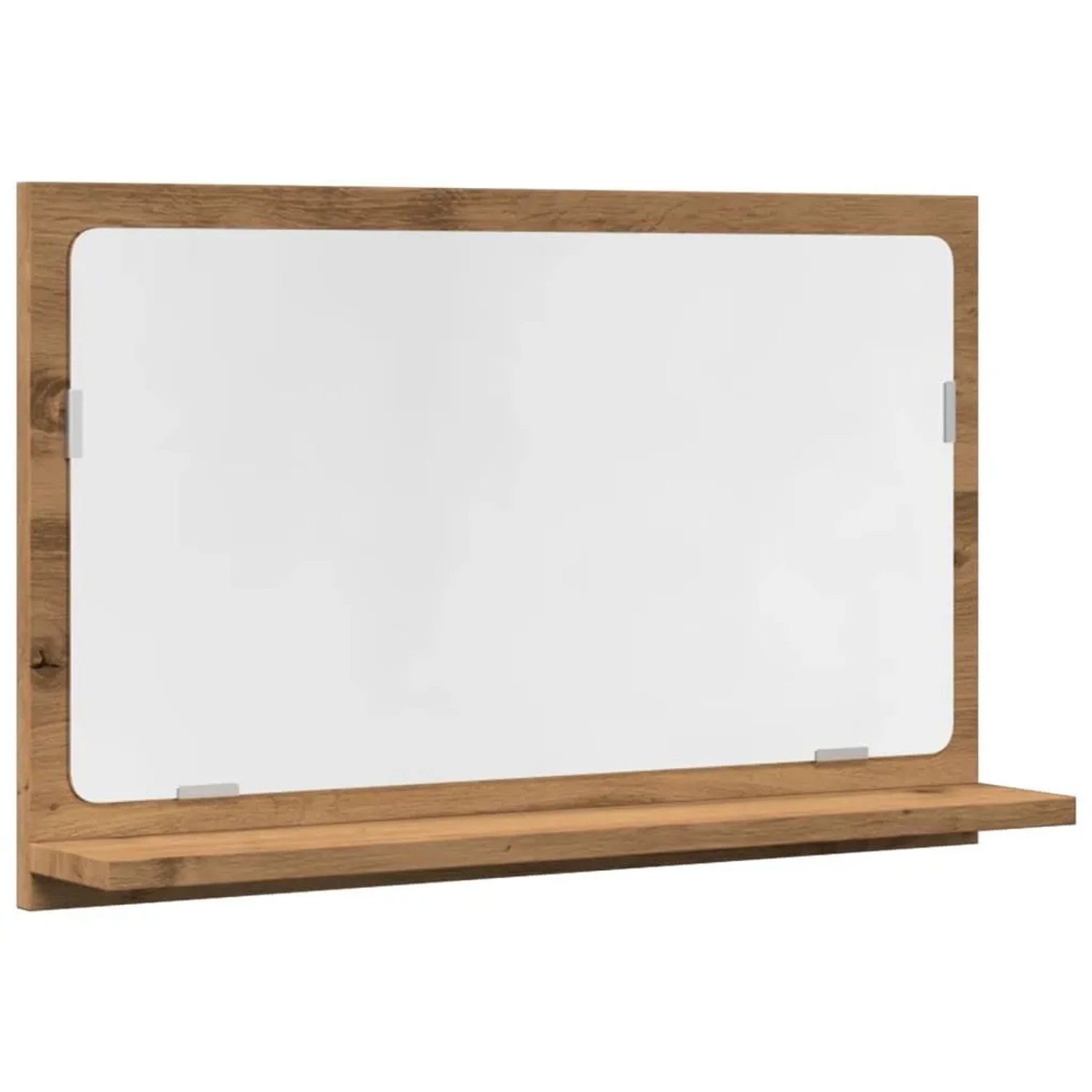 vidaXL Badspiegel mit Ablage Artisan-Eiche 60x11x37 cm Holzwerkstoff 856198