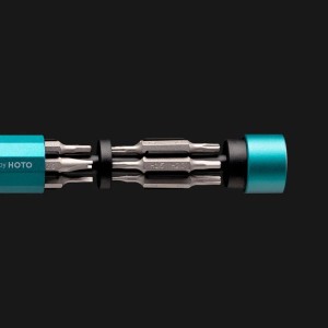 Hoto Schraubendreher-Set 24 in 1 Grün Magnetisch