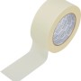 Beiges Flachkrepp Klebeband aus dem 3er-Set, 30 mm x 50 m, auf Rolle, für präzise Malerarbeiten.