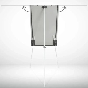 KARAT Flipchart Coyote PRO, klappbar mit Dreibein Stativ und Seitenarmen, für Büro und Präsentation.