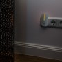 Müller-Licht LED-Nachtlicht Agena Weiß mit Sensor in Steckdose, warmes Licht.