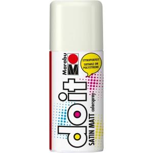 Marabu Colorspray Do It Satin Matt 150ml Weiß, Sprühfarbe für Bastel- und Heimwerkerprojekte.