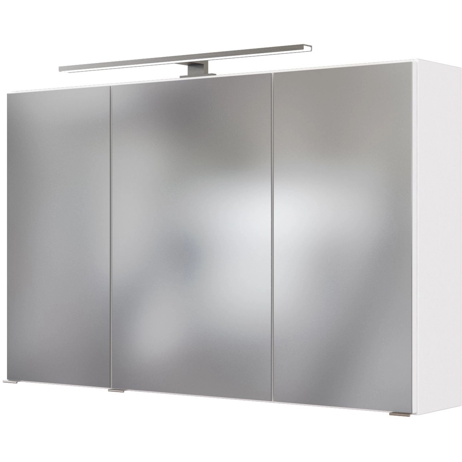 Held Spiegelschrank Monza Weiß 100 cm mit Softclose Türen