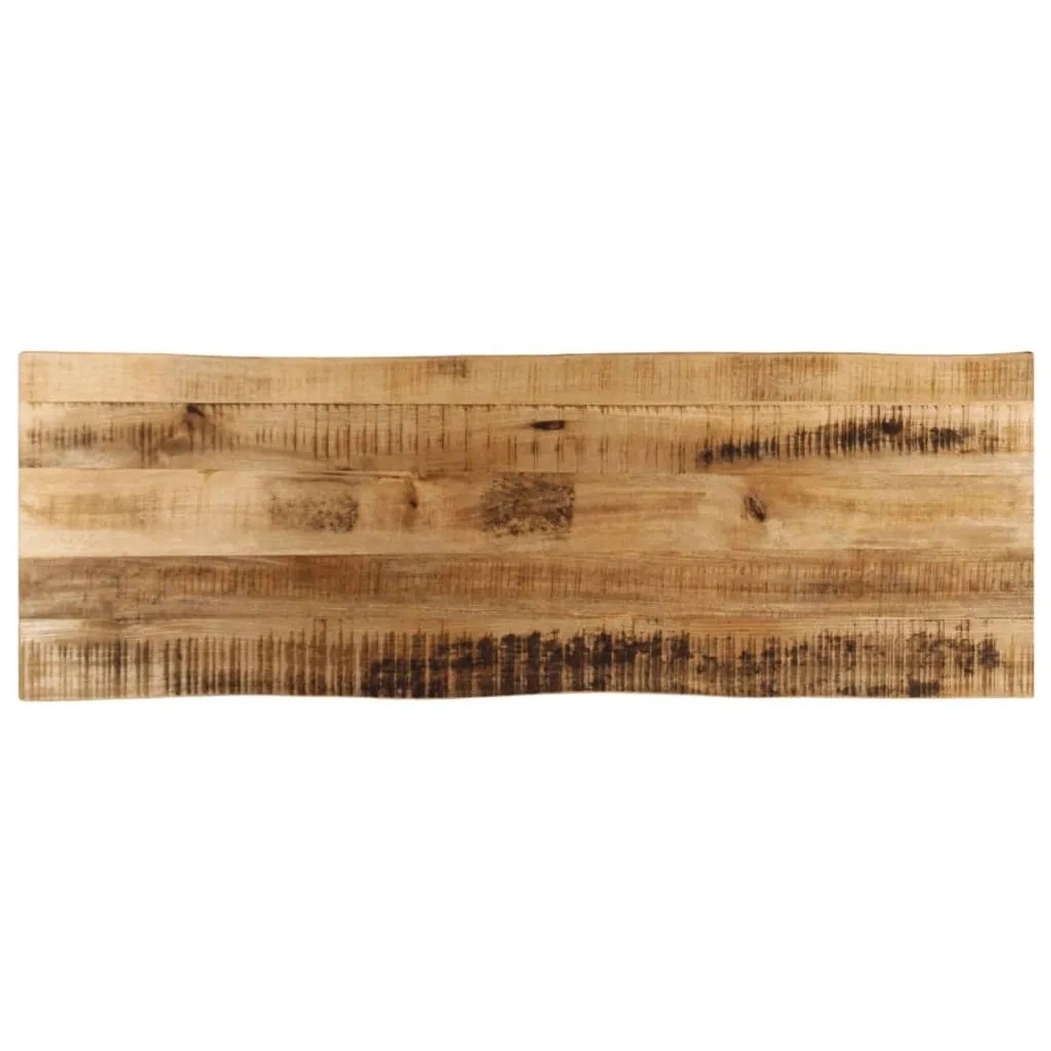 vidaXL Tischplatte mit Baumkante 110x40x3,8 cm Raues Mango Massivholz 370685