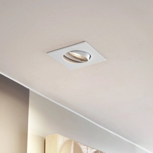 PRIOS Einbaustrahler Fibur 10042580 Modern in Weiß aus Metall 1-flammig GU10 Wohnzimmerleuchte