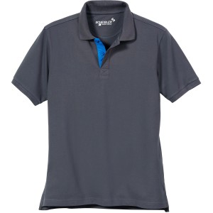 Scheibler Workwear Poloshirt in Anthrazit/Royalblau, Größe XXXL.