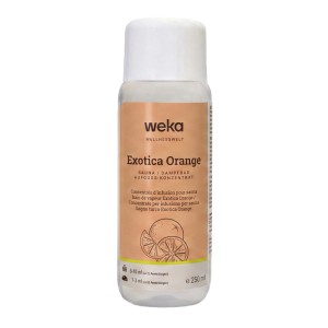 WekaPur Sauna-/Dampfbadduft Exotica Orange, 250 ml Flasche. Konzentrierter Aufguss für Wellness.