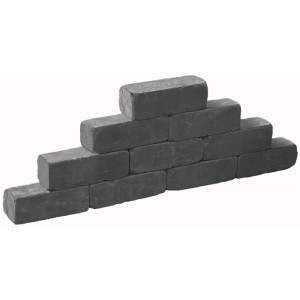 Diephaus Mauerstein Collo Basalt, gestapelt. Mauersteine für filigrane Mauern und Einfassungen.