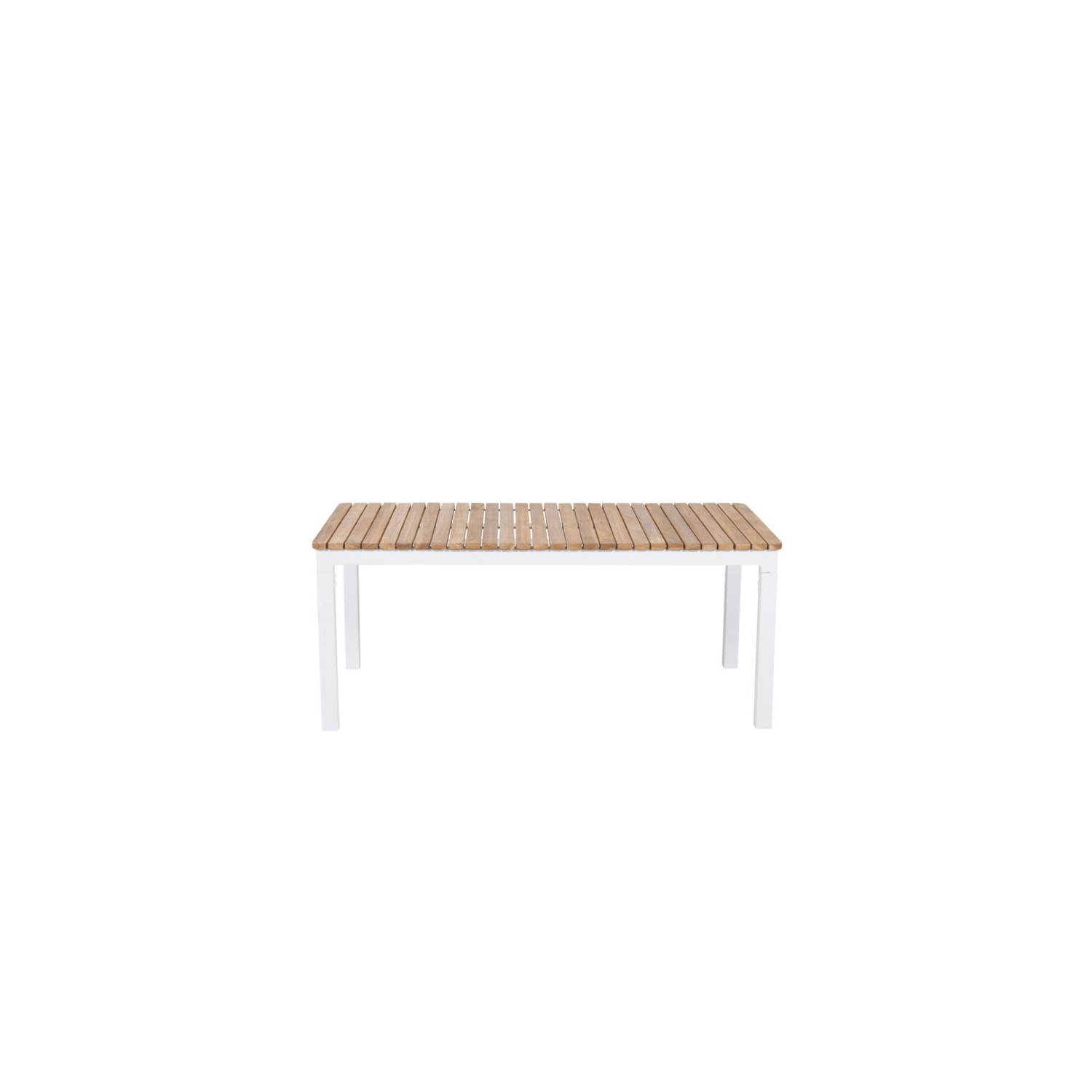 ebuy24 Brasilia Couchtisch Weiß Teak