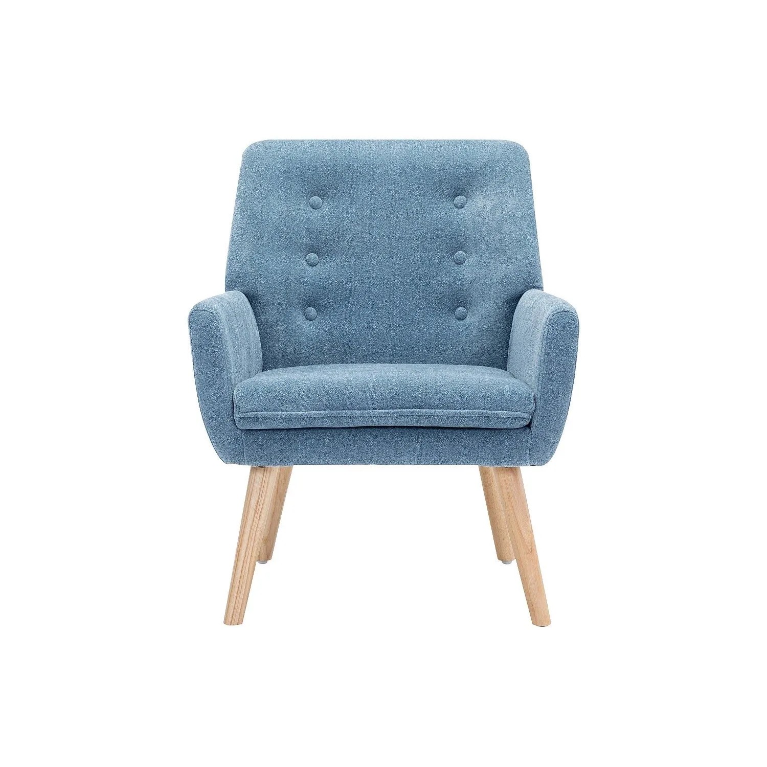 Vente-unique Sessel Mit Gerader Rückenlehne Serino Blau 65 cm