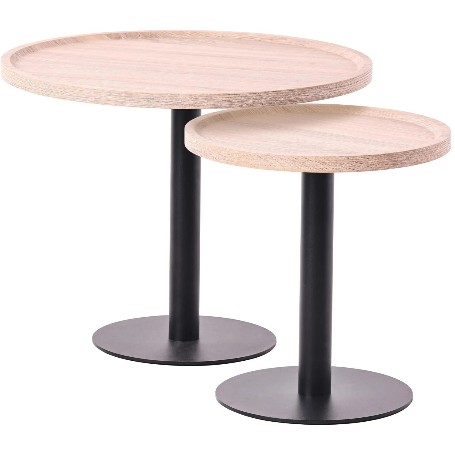 CLP 2er Set Beistelltische Aspen Eiche