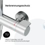 Detailaufnahme: AM.PM Duschsystem Thermostat mit Verbrühschutz bei 38°C, Chrom.