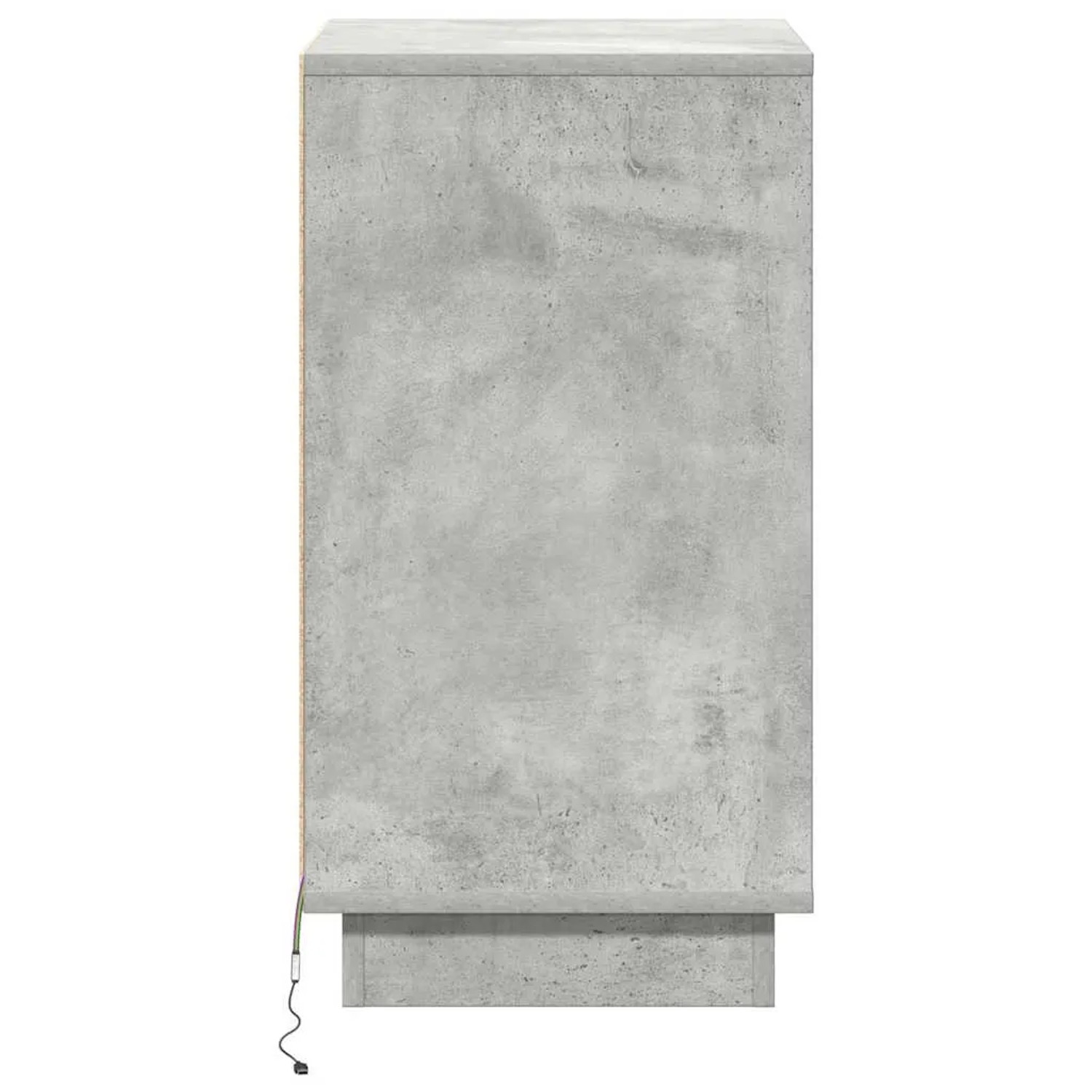vidaXL Nachttisch mit Beton Grau 39 x 34,5 x 65 cm Holzwerkstoff 869629_7