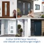 EcoStar Isopro Secur Haustüren in verschiedenen Designs. Holz-, Weiß-, Grau- und Blautöne.