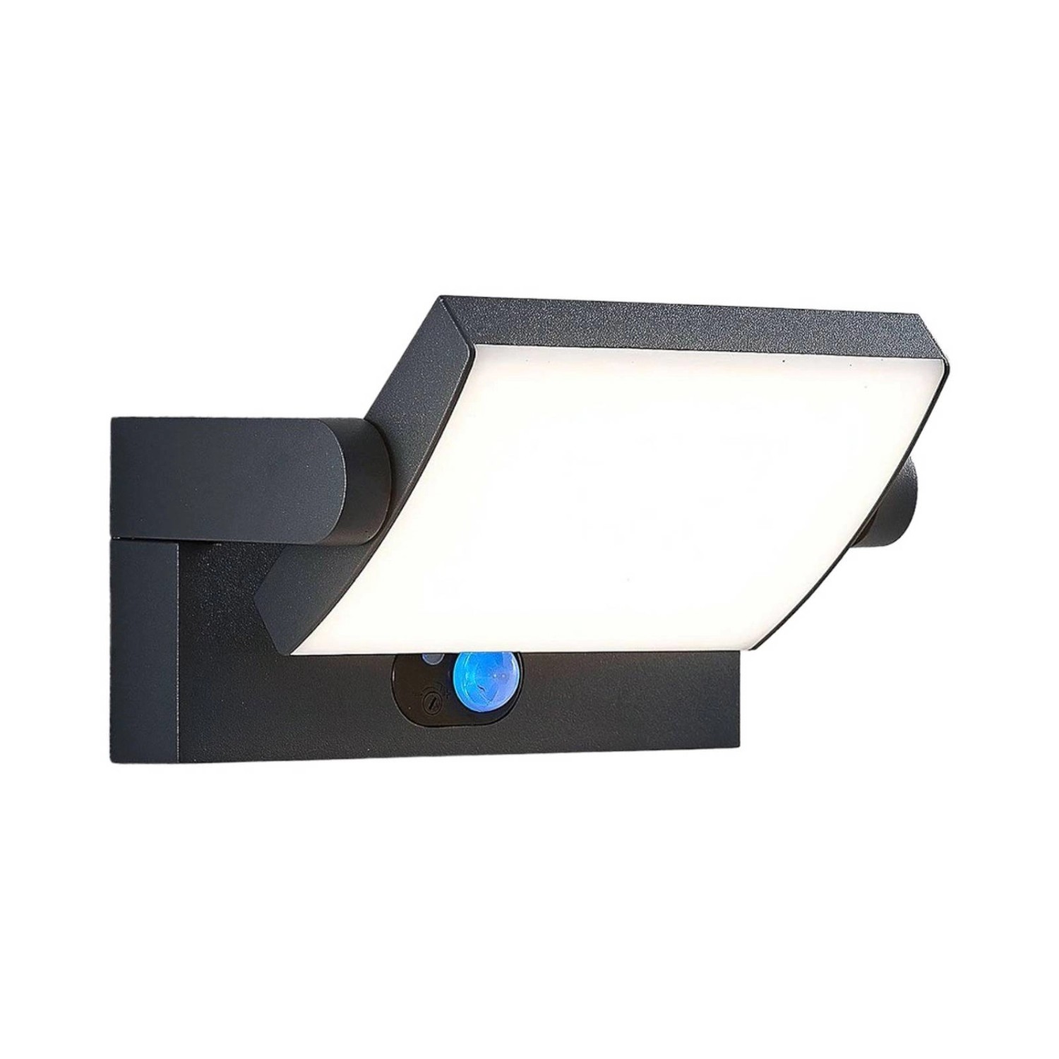 Thumbnail - Lindby LED Solarleuchte Außen Sherin 9932022 mit Bewegungsmelder Spritzwassergeschützt Modern in Schwarz aus Aluminium 1...