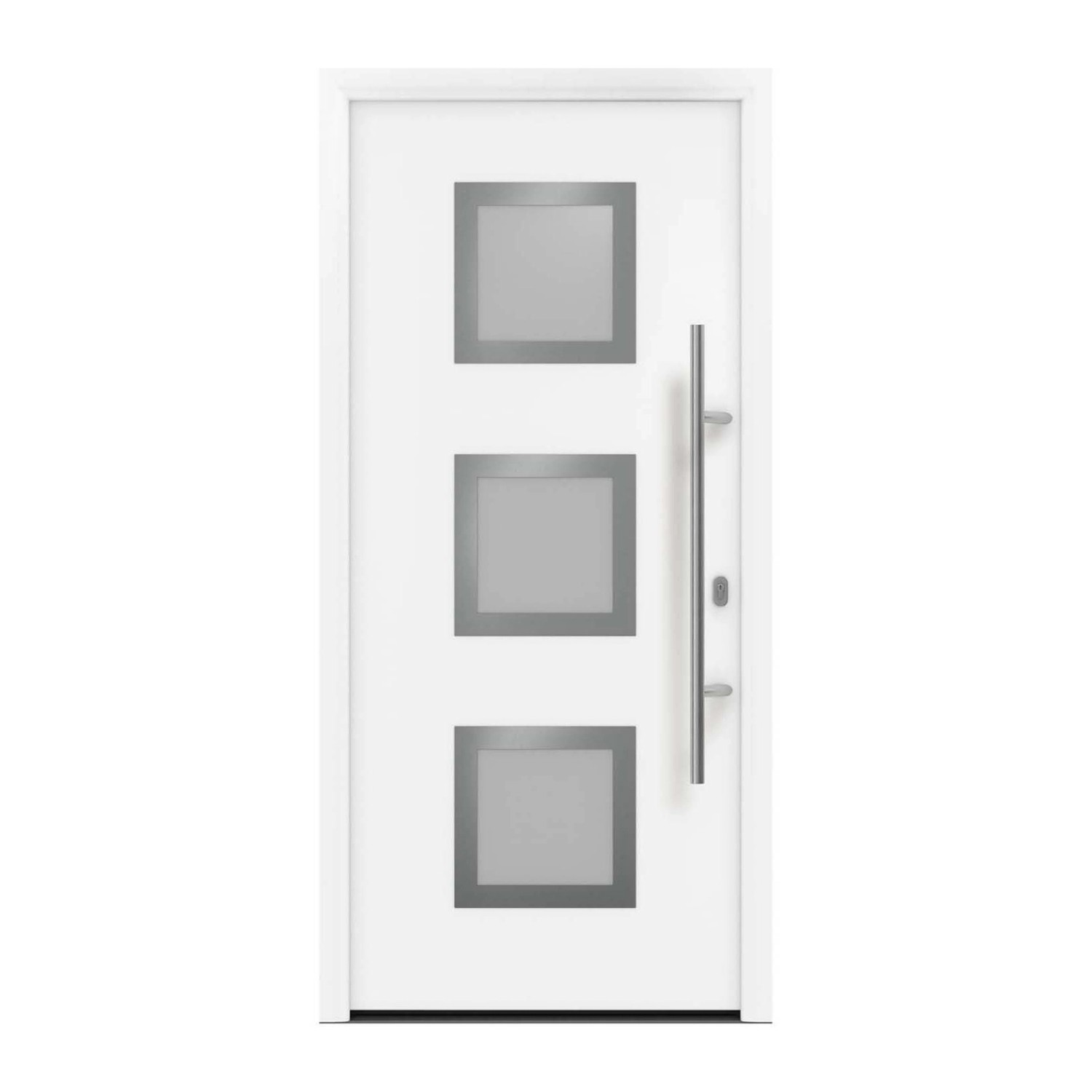EcoStar Haustür Isopro IP 810S Verkehrsweiß 110 cm x 210 cm DIN R günstig online kaufen