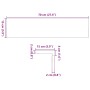 vidaXL Fensterbänke 2 Stk Hellbraun 70x15x2 cm Massivholz Eiche 4009125_10