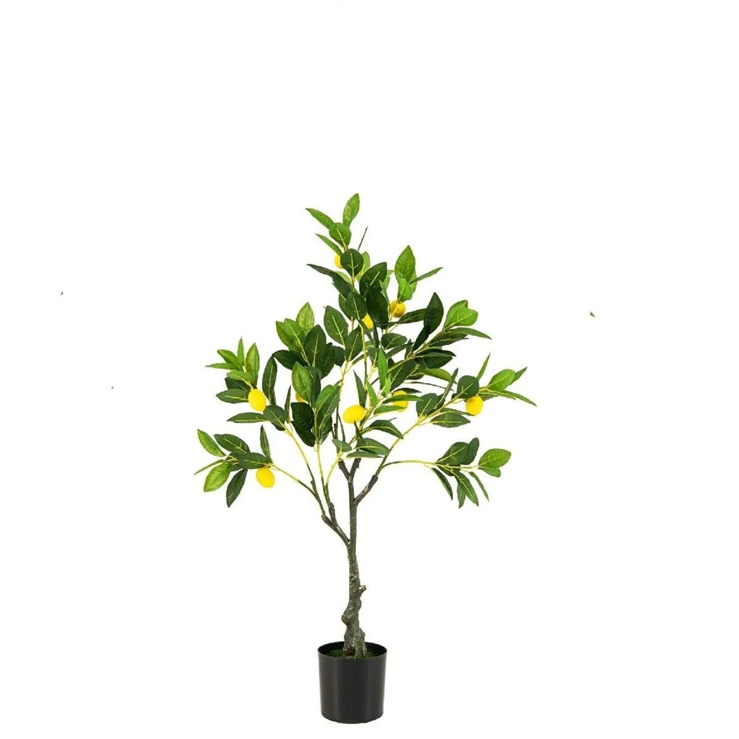 Costway Künstlicher Zitronenbaum mit Topf & 9 Zitronen Grün&Gelb 80cm günstig online kaufen