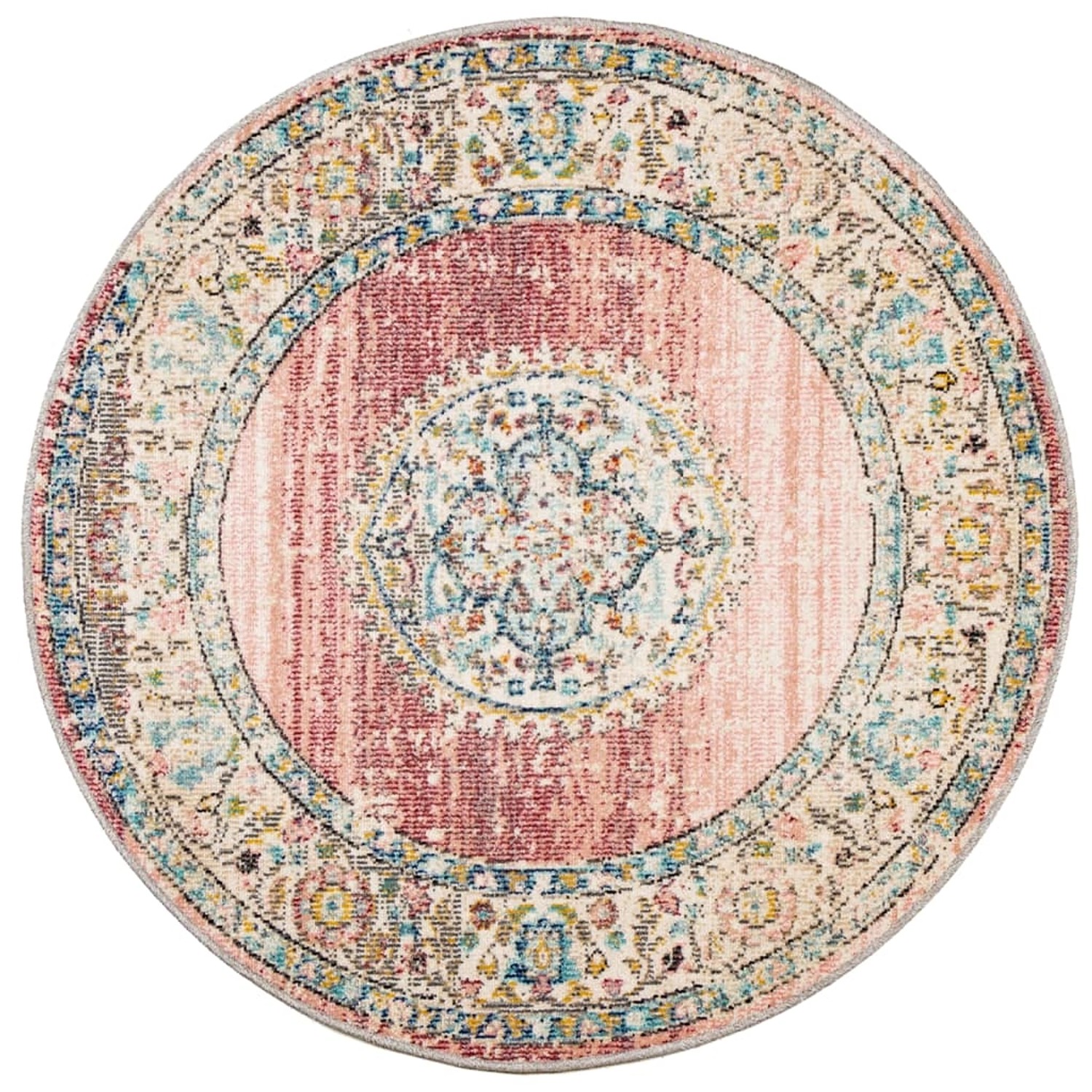 vidaXL Teppich Arbizu Indoor Und Outdoor Vintagedesign  120 Cm 1931038 günstig online kaufen