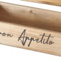 Boltze Dekobox Cucina XS aus Holz mit Aufschrift "Buon Appetito" und Metallgriffen.