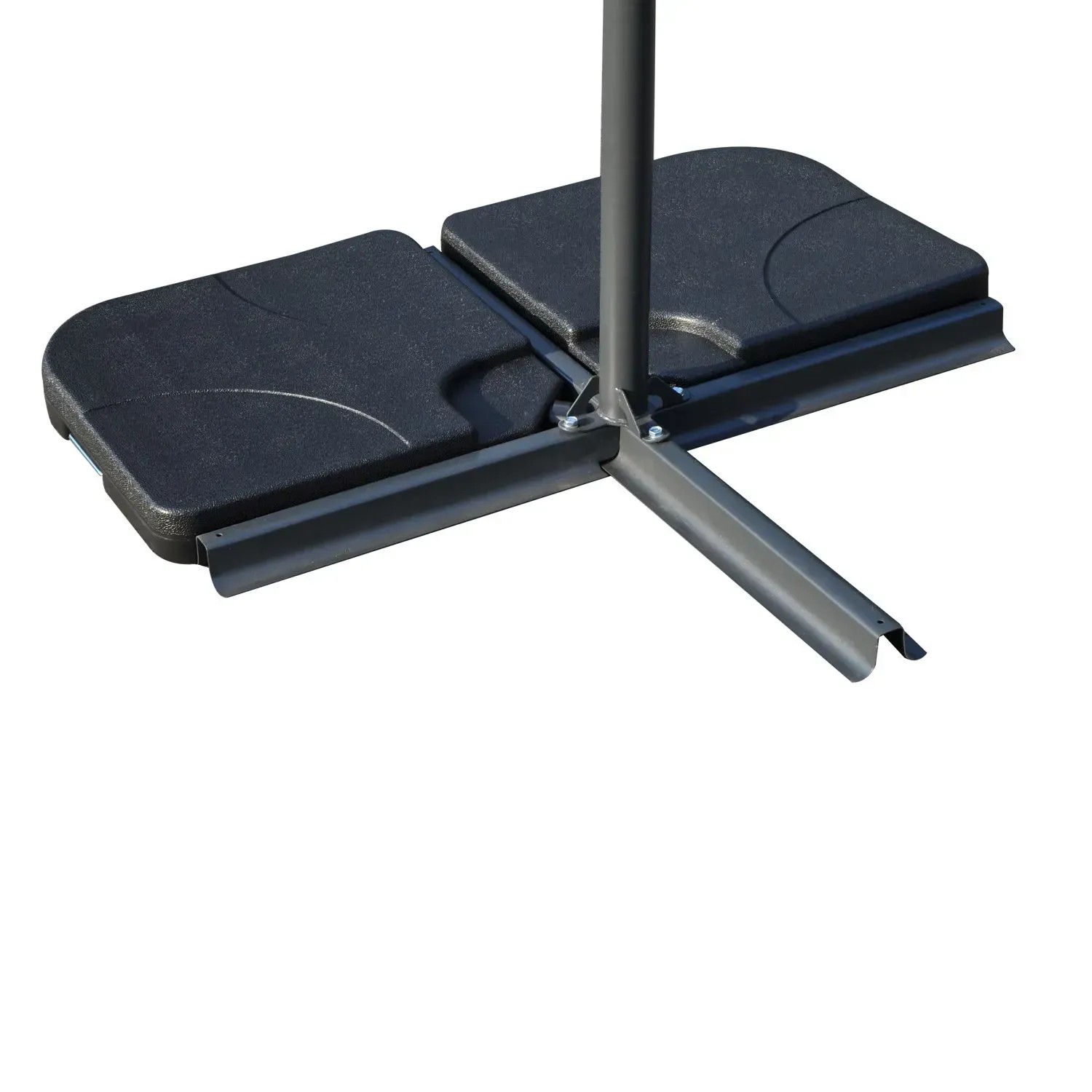 Outsunny Schirmständer Gewichte, 4er Set, schwarz, für sicheren Stand von Sonnenschirmen.