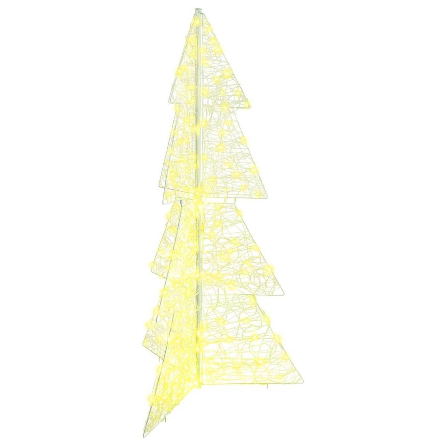 vidaXL Weihnachtsbaum mit 160 LEDs Warmweiß 150 cm Acryl 42019206