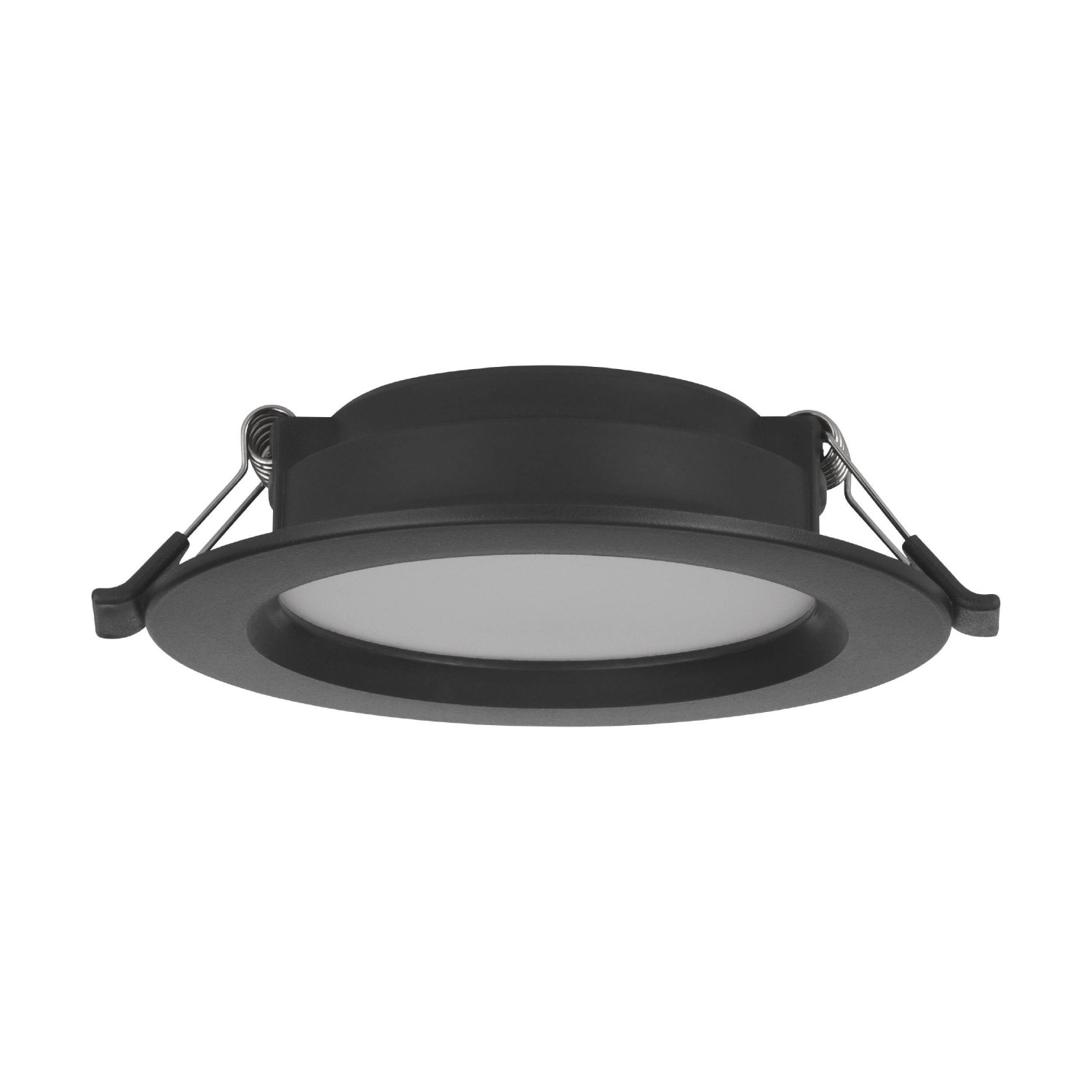 Eglo LED-Einbauspot Idun-E 4000 K Schwarz Ø 11,7 cm x 3,1 cm