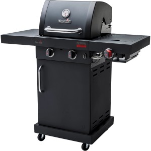 Schwarzer Char-Broil Gasgrill Professional Power Edition 2 mit 2 Brennern und TRU-Infrared Technologie.