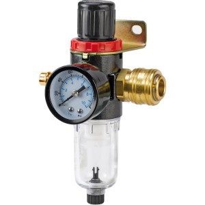 Einhell Filterdruckminderer R 1/4 mit Manometer für Kompressoren.