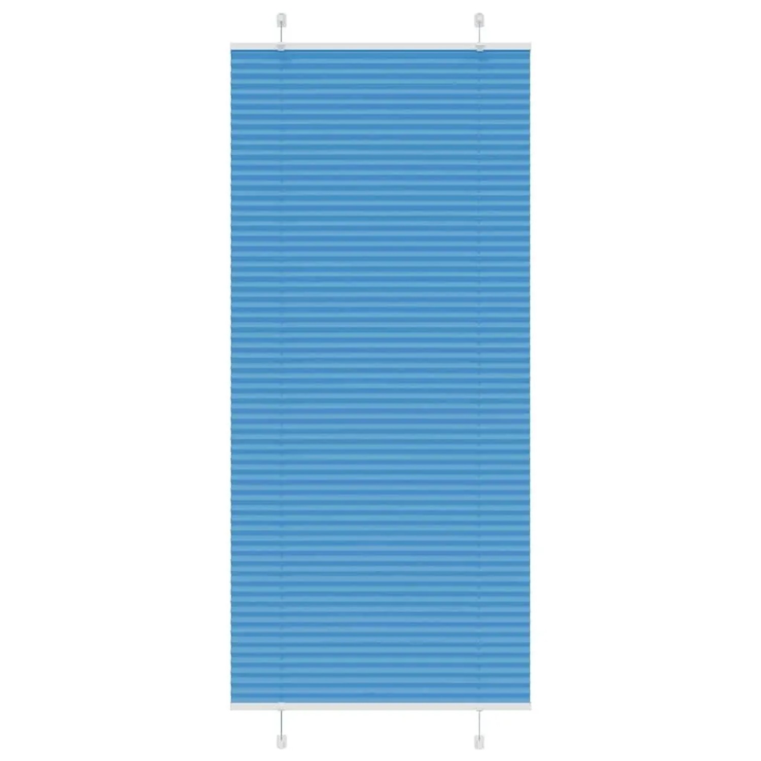 vidaXL Plissee Blau 95x200 cm Stoffbreite 94,4 cm Polyester 4015210 günstig online kaufen