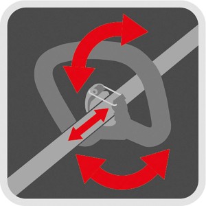 Symbol für Dreh- und Kippfunktion der Wolf Garten D-Griff Erweiterung HA eM e-multi-star®.