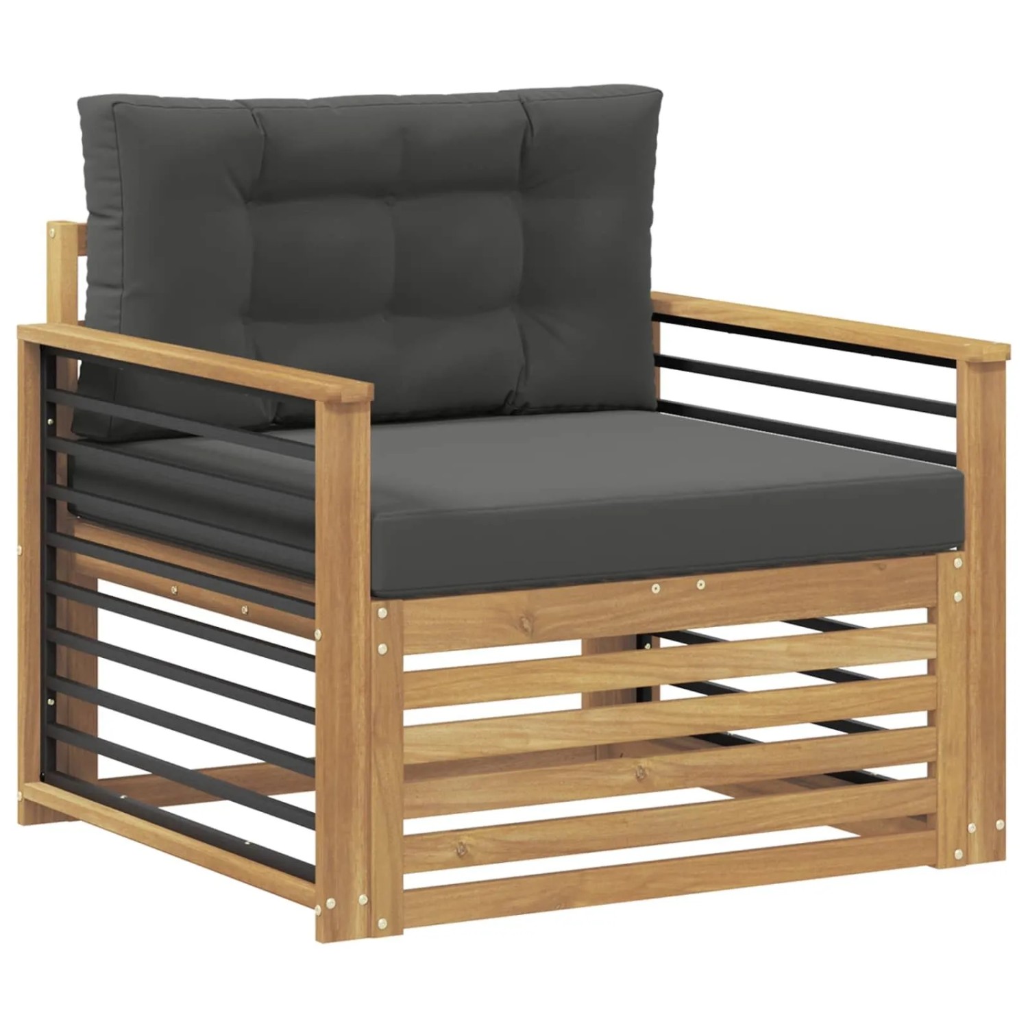 vidaXL Outdoor-Sofa Polyester Weiß 3439149