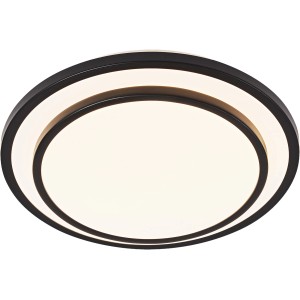 LEDVANCE LED Deckenleuchte Orbis Berlin, schwarz, Ø 29,3 cm. Moderne Deckenlampe für Innenräume.