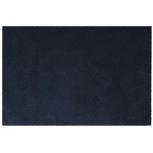 Marineblauer Spirella Elements Badteppich, 55x65 cm, aus Baumwolle.